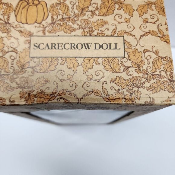 Vintage 11" Scarecrow Porcelain Doll from Cracker Barrell with Box - Picture 3 of 9
